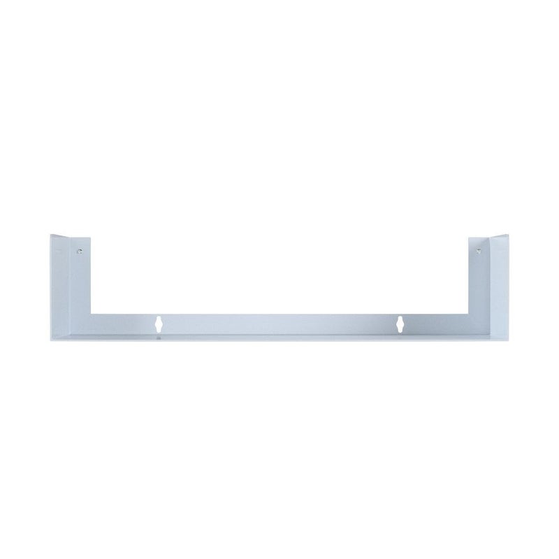 Wallniture Bali White Floating Shelves for Wall, CD DVD Storage Shelves and Metal Bookshelf Set of 3 - Image 4